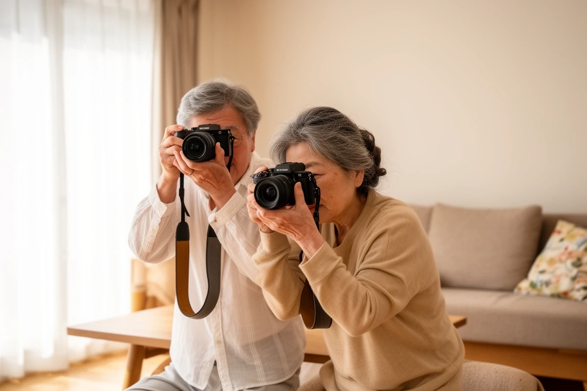 飛影アカデミーのオンライン写真レッスンの様子